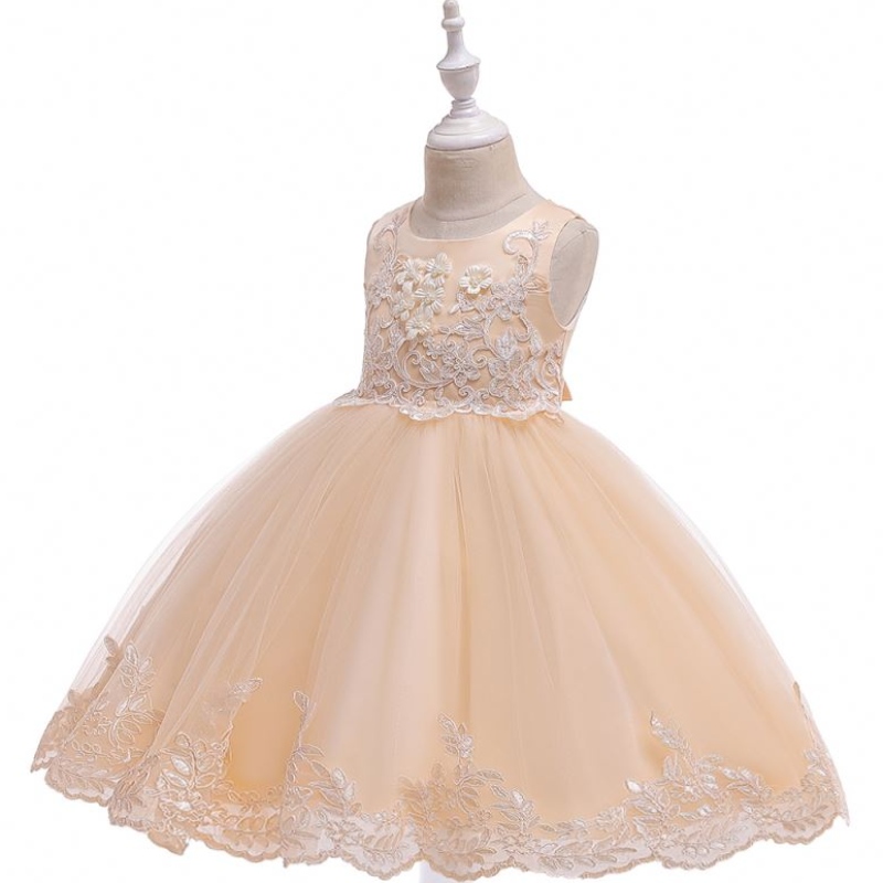 Baige Girl Princess Luxury Dresses Slyveless Party Dress Kids Evening Ball Bally Birthday L5097