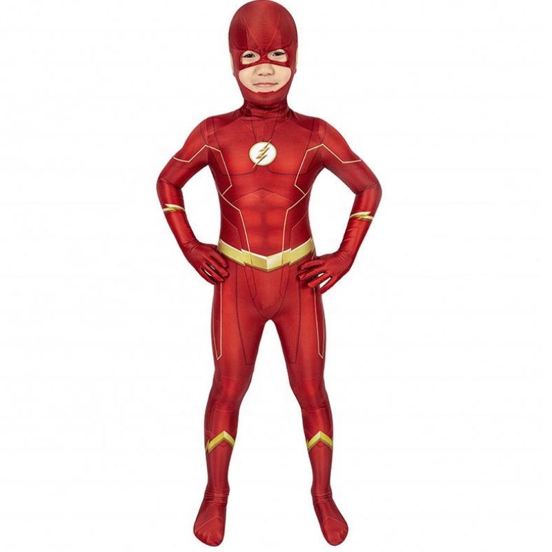 بيع المصنع المباشر The Flash Season 5 Barry Allen Kids Superhero Comples and Complay Cosplay