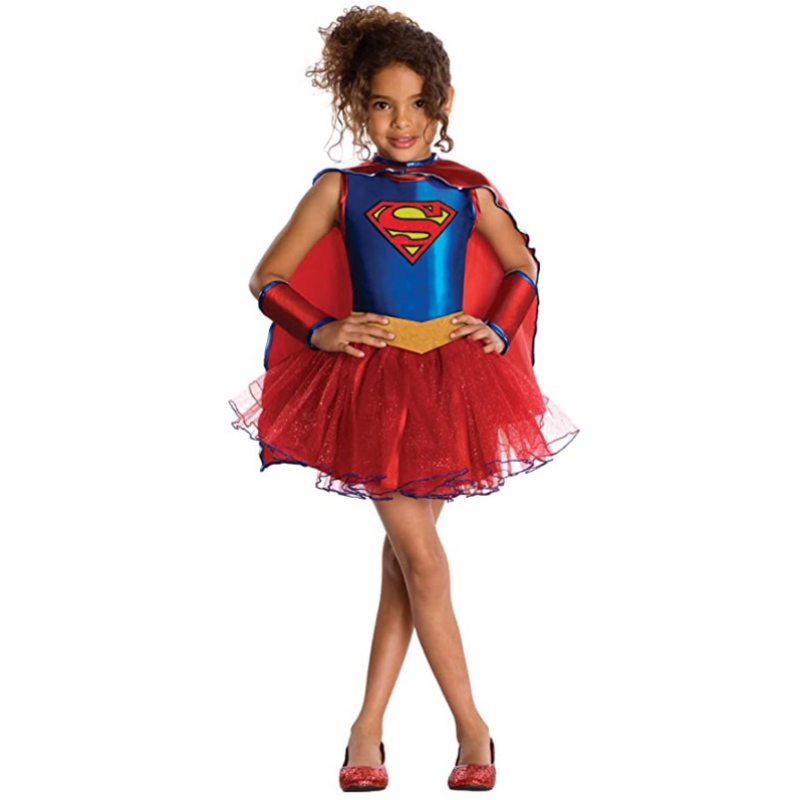 بيع Hot Justice League Child \\'s supergirl tutu dress alsy halloween for girls