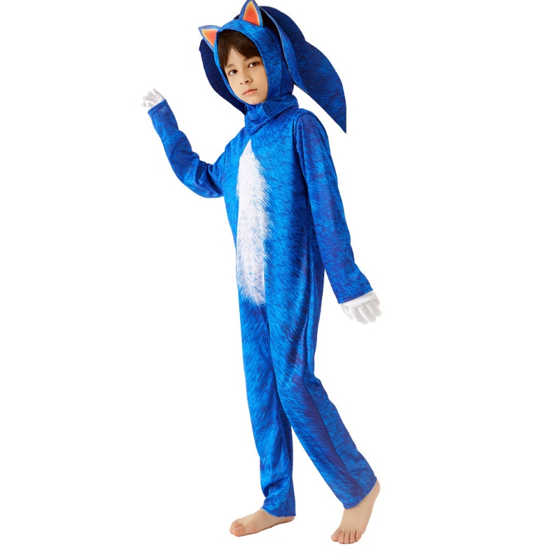 New Style Boys Belesuits with Assessories Party Cosplay Complay Kids Sonic Halloween Comples