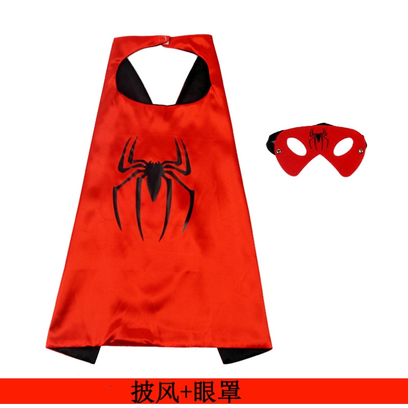 مجموعة أزياء الرؤوس الخارقة في عيد الهالوين مجموعة Cosplay Kids Adult Hero Cape