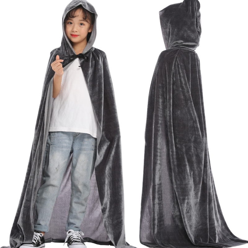 البيع بالجملة الساخنة بيع غطاء محرك السيارة Long Velvet Vampire Halloween Cape للرجال والنساء