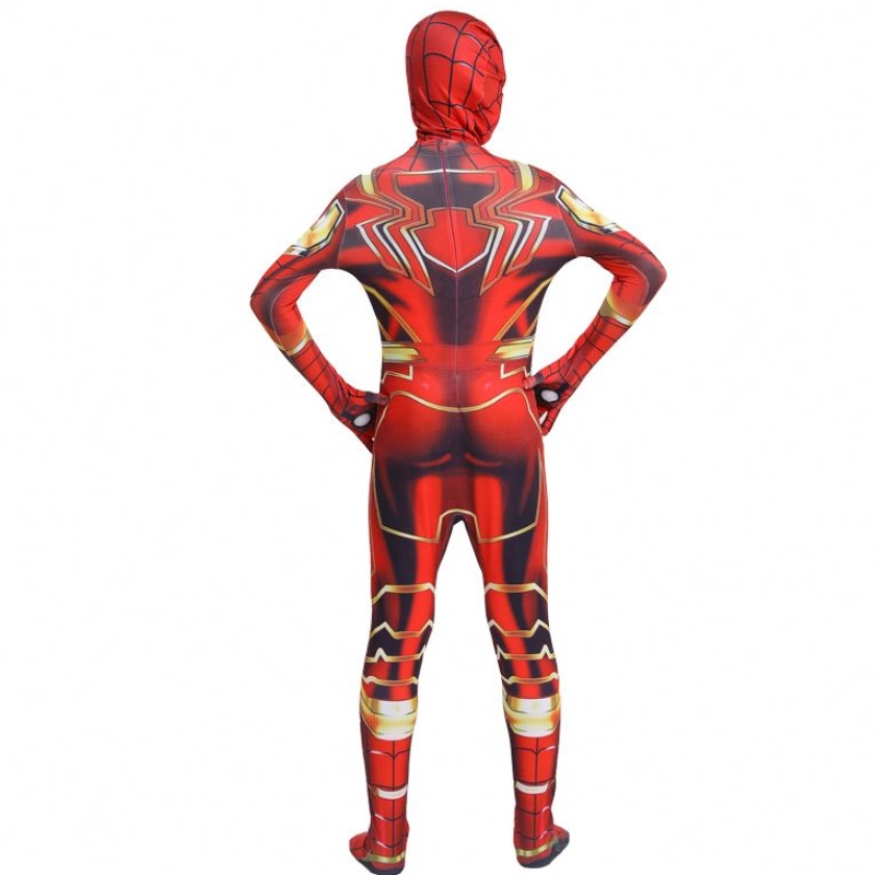 Hottest Halloween Party Kids&adults TV&movie Superhero Phemsuit Cosplay Anime Spiderman indoor&outdoor مع قناع