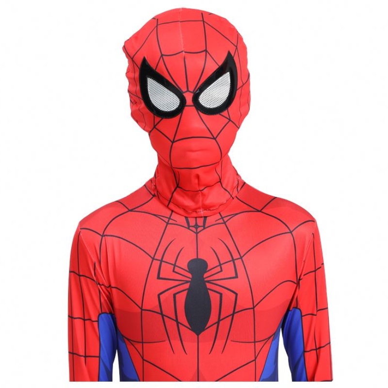 الكلاسيكية Hot-sale Halloween Party Kids&adult TV&movie Superhero Cosplay ANIME PMIDSUT SPIDERMAN ANDOOR COSSUME مع قناع