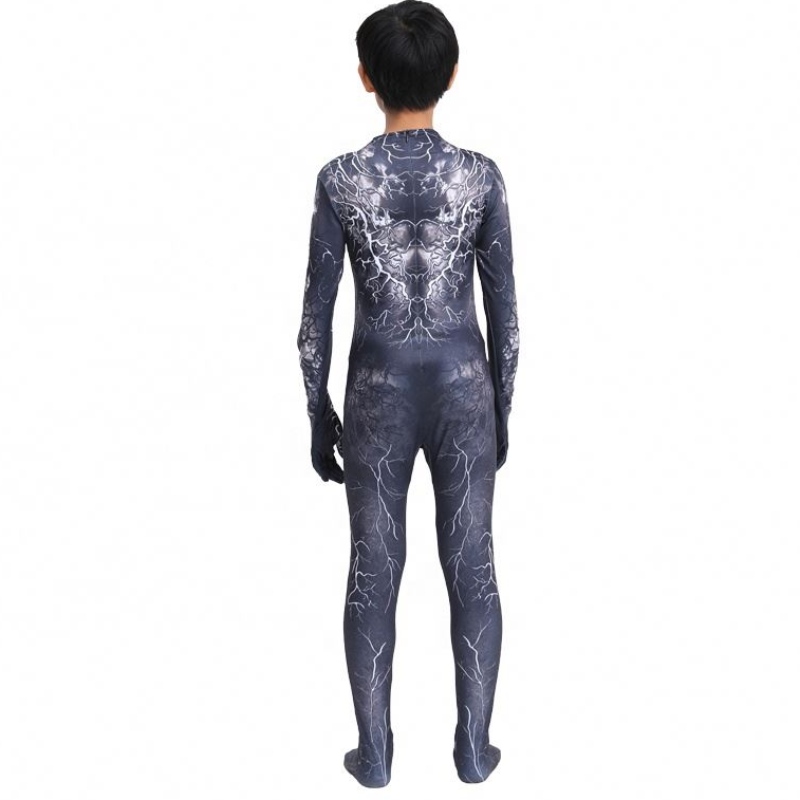 العضلات السوداء zentai bodysuit البالغين الخارقين مخيفة الرعب بذلة سبايدرمان هالوين تأثيري الأزياء السموم