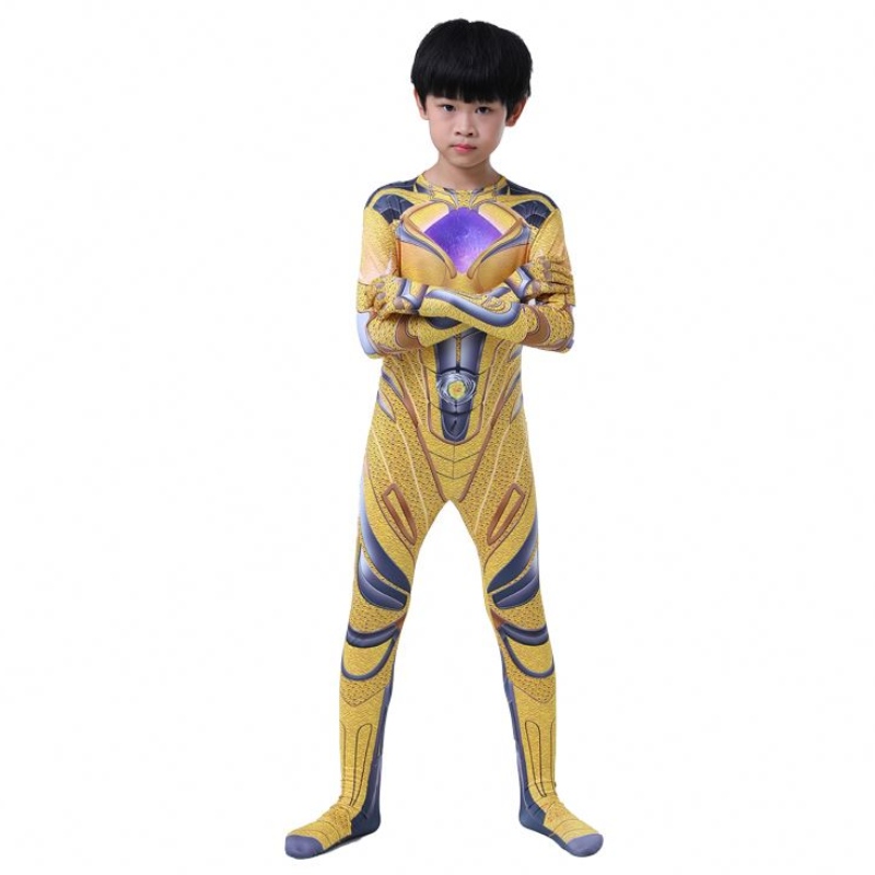 متعدد الألوان ثلاثية الأبعاد المطبوعة هالوين حفلة الرسوم المتحركة الأبطال الخارقة cosplay power ranger phemsuit