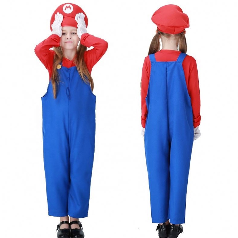 Hot Haloween Cosplay Louis Game Stage Comples Plumber Sails Child Super Mario Bros Comples