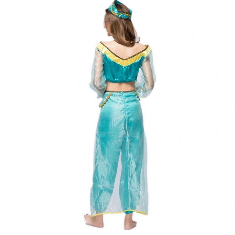 Cosplay Women Halloween Arabian Princess Aladdin Adult Jasmin Costume HCAL-009