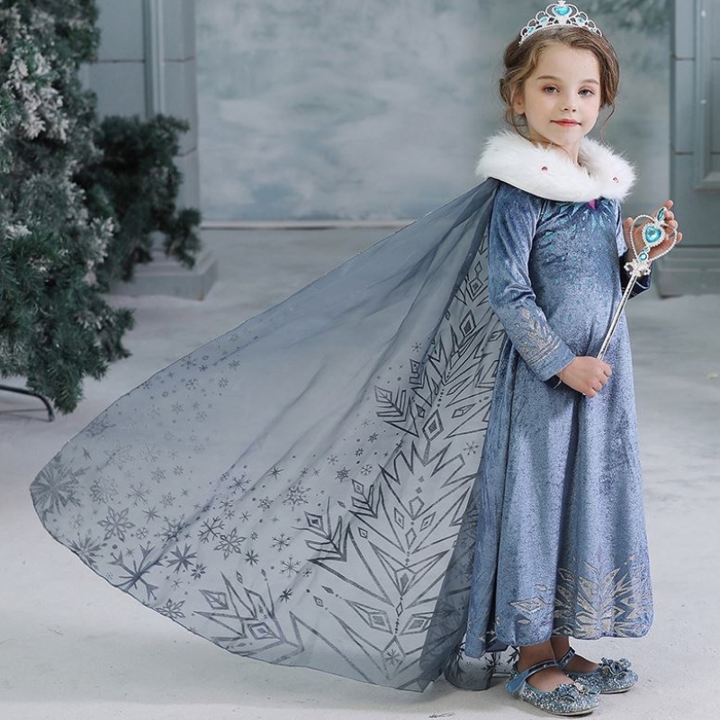 Baige Cosplay Party Dress Up Princess Elsa Anna Fashion Dress Asse Halloween Fairy Princess Kids Costume Thouse Costume