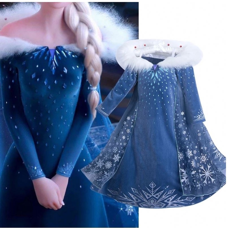 Baige Cosplay Party Dress Up Princess Elsa Anna Fashion Dress Asse Halloween Fairy Princess Kids Costume Thouse Costume