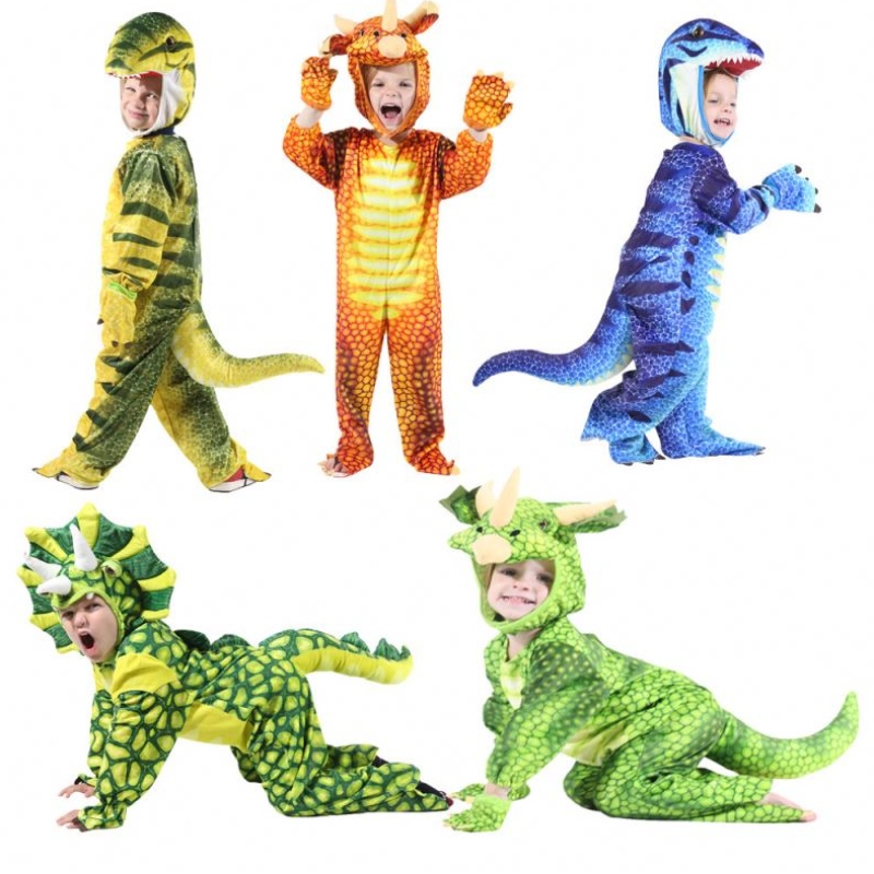 زي أطفال الديناصورات أزياء عيد الهالوين ، التميمة التميمة ، دور الملابس للحيوان