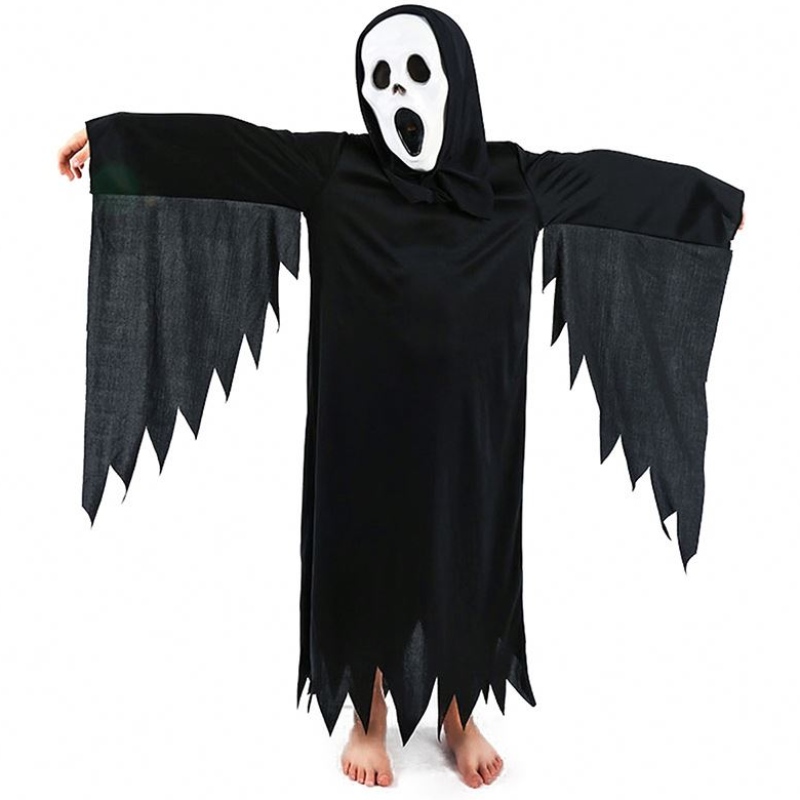 هالوين مخيف Cosplay Suit Boys Creepy Phantom Dress Up Ghost Costume Halween HCVM-003