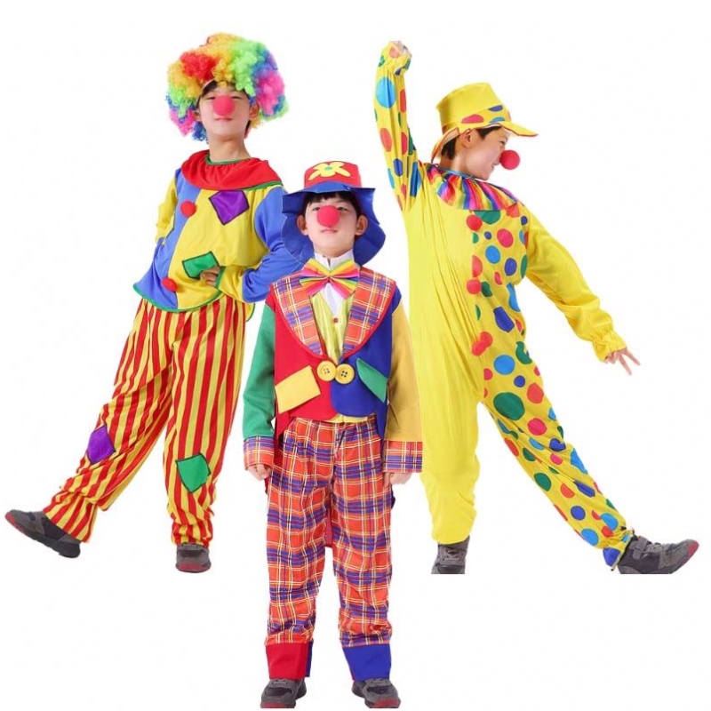 Halloween Kid Holiday Variety Function Compulal Costume Cosplay Clown Clown Suit Suit HCBC-027