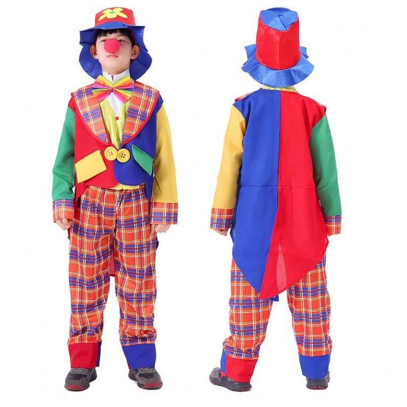 Halloween Kid Holiday Variety Function Compulal Costume Cosplay Clown Clown Suit Suit HCBC-027