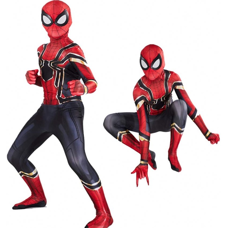 زي الأطفال الهالوين متوافق مع الأبطال الخارق Spiderman دعاوى أطفال الأطفال Cosplay 3D Style Best Gifts