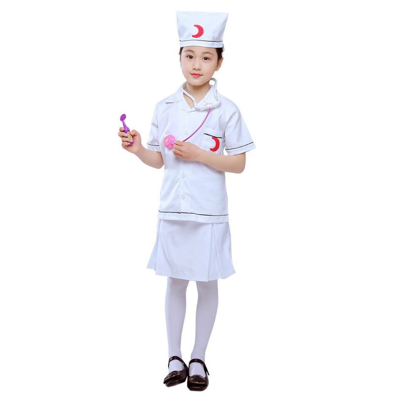 تلعب دور الطفل الأزياء دكتور ممرضة اللباس مجموعة مجموعات مجموعة