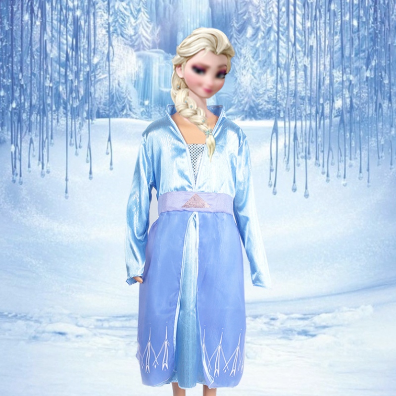 أطفال فستان الأميرة لباس عيد ميلاد فستان هالوين كرنفال الثلج الثلج
