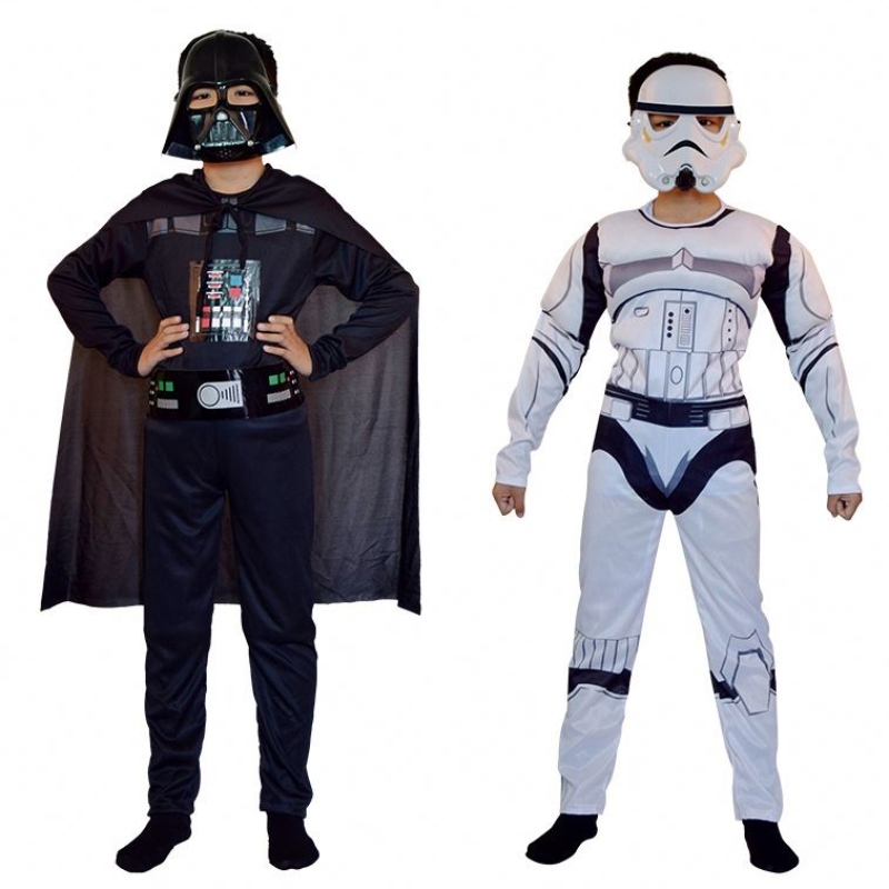 Trooper Skywalker Cosplay Costume Kids Boys Halloween Carnival Party Cloths Cape Mask