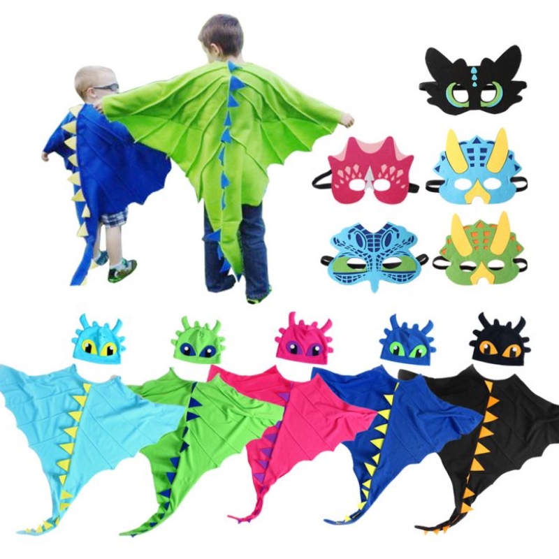 عباءة أزياء التنين مع قبعة Dragon Dragon Cape Cosplay Costumes Costume Dinosaur