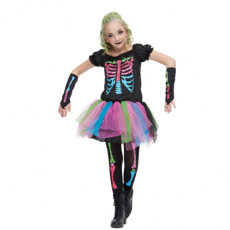 2021 Arrival Arrival Girl Costume Toddler Funky Punky Bone Costume Assume For Kids