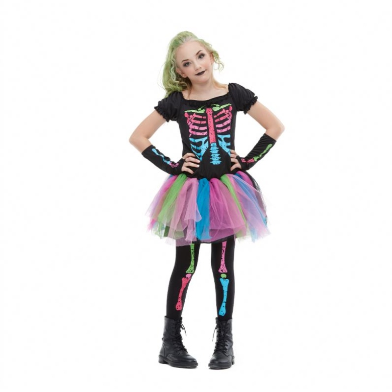 2021 Arrival Arrival Girl Costume Toddler Funky Punky Bone Costume Assume For Kids