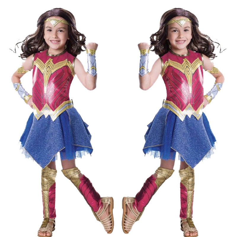 فيلم Wonder Woman Movie Child \\'s Costume Children Girls Fancy Deluxe Clothing