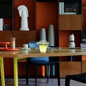تغيير اللون RGB LED Plant Pot Table مصباح اللمس ، الحديث البسيط PE بلاستيك زهرة LED مصابيح الطاولة مع قاعدة خشبية صلبة لغرفة المعيشة/office