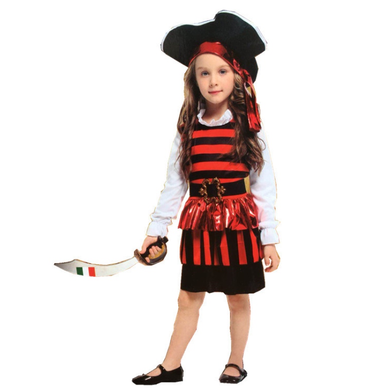 Amazon Hot Sale Cosplay Costume Halloween Pirate Party Cloths for Kids