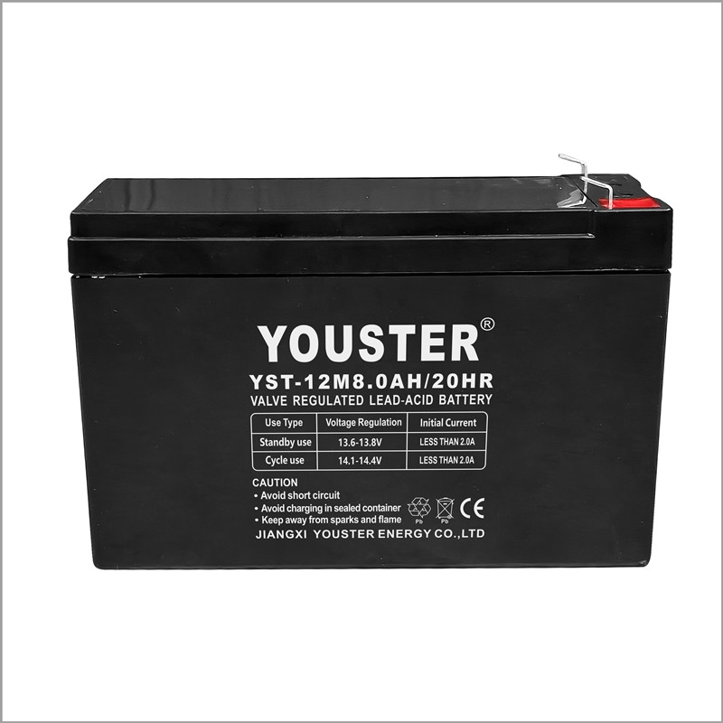 Youster عالية السعة الصيانة Free12v8.0ah بطارية شمسية مغلقة بطارية USP Lead Acid Battery