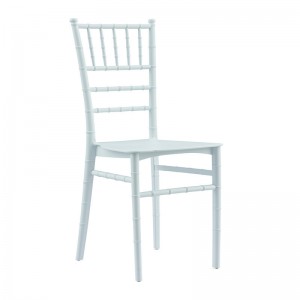 تيفاني ستايل الطرف البلاستيك الزفاف تكويم تأجير الطرف الطرف PP كرسي أثاث كرسي متحرك