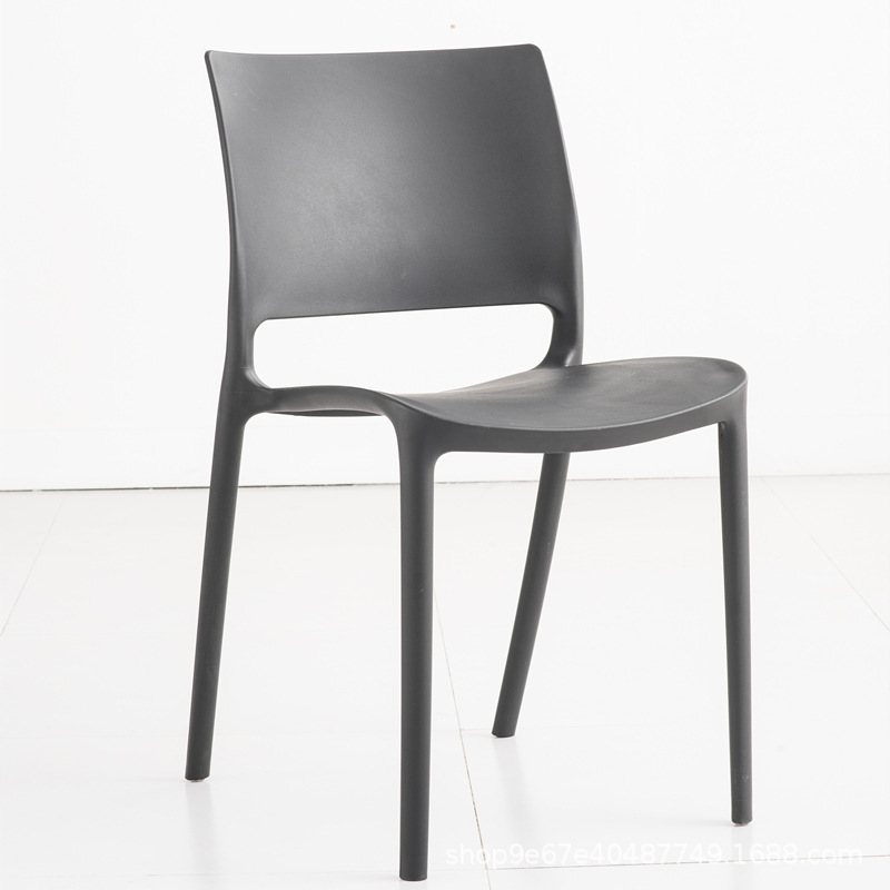 المصنع المباشر بيع الفاخرة الحديثة التصميم البلاستيكي PP كرسي الطعام القابل للتكدي
