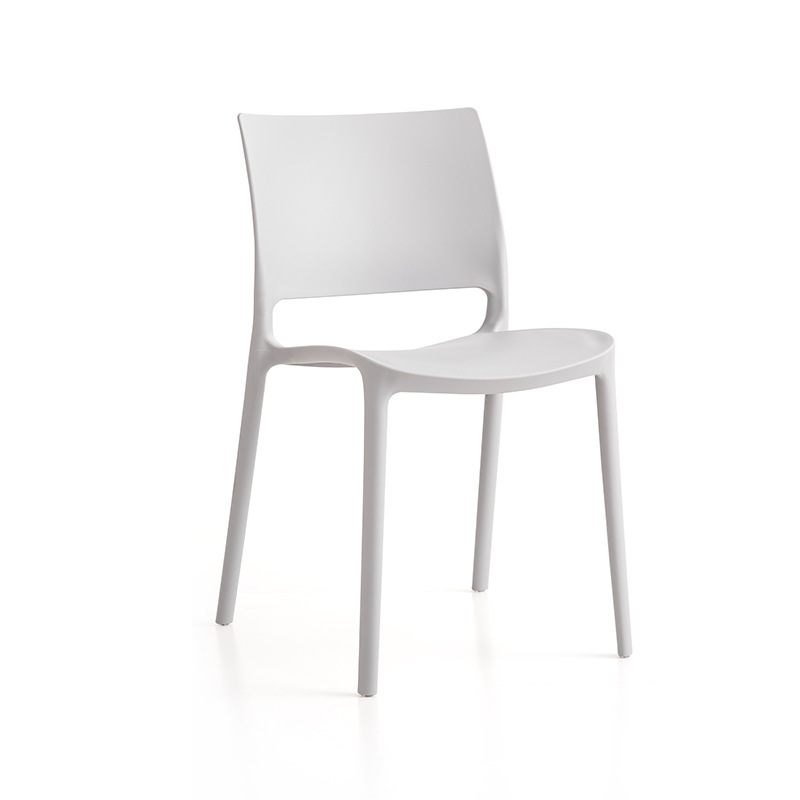 المصنع المباشر بيع الفاخرة الحديثة التصميم البلاستيكي PP كرسي الطعام القابل للتكدي