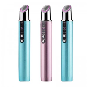 RF Beauty Eye Massager Stick EMS Beauty Eye Eye Radiency Hot&Cold Access أداة لتقليل الخطوط الدقيقة ، ومكافآت ، ودائرة مظلمة تتلاشى ، وأكياس العين الباهتة