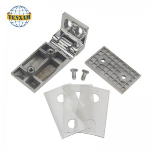 حافة واحدة 90 درجة الزجاج المشبك