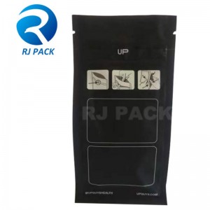 كيس أسفل مسطح مقاومة للطفل مع نافذة