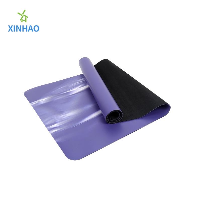 لون التدرج الطبيعي PU Rubber Yoga Mat Wholesale و Bradient Color Pecortal Provision Non Slip Sports and Litness Heat