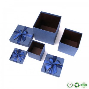 صندوق هدايا الورق الحرفي المعاد تدويره مخصص