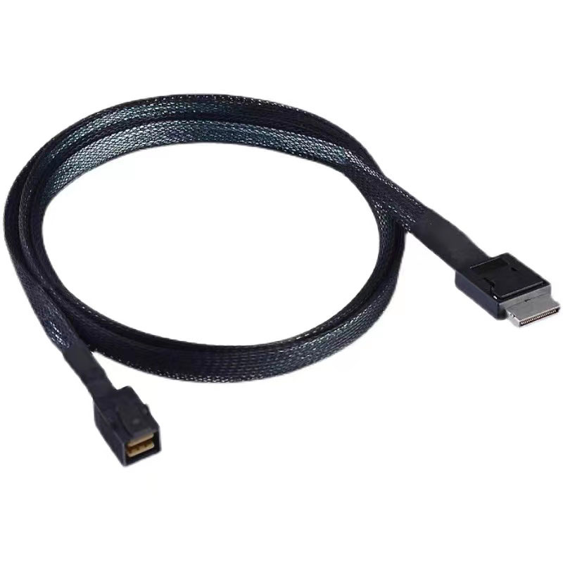 Oculink Cable 4i SFF8611 to SFF8643 Cable SFF-8643 SFF-8611 Minisas 36 PIN Cable 0.6 meter للكمبيوتر