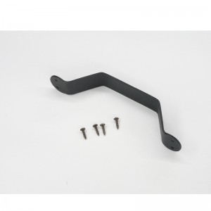 مجموعة مقبض باب BH003 ، مقبض سحب الصلب الصلب الأسود لأبواب الحظيرة المنزلق ، البوابات ، المرائب ، حظائر