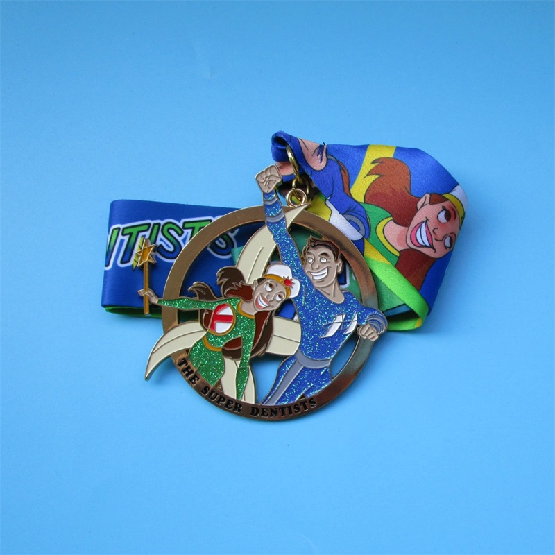 الميداليات الرياضية تصميم ميداليات المعادن للشخصية الرسوم المتحركة للبيع