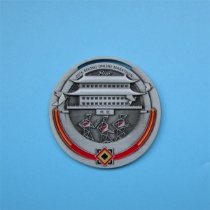 شعار مخصص التصميم العتيق ثلاثي الأبعاد المعدن الملون الماراثون ميدالية الانتهاء من 2016