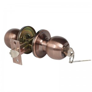 2501 مقبض باب الدخول مع القفل والمفتاح ، قفل الباب الداخلي والخارجي ، مقبض باب الكرة القياسي