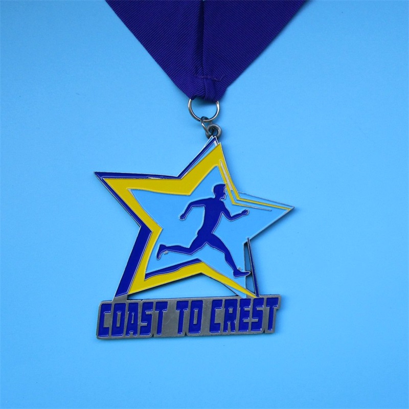 Running Man Design Design Medals Hollow Cool Plated Gold Gold New Marathon Medals