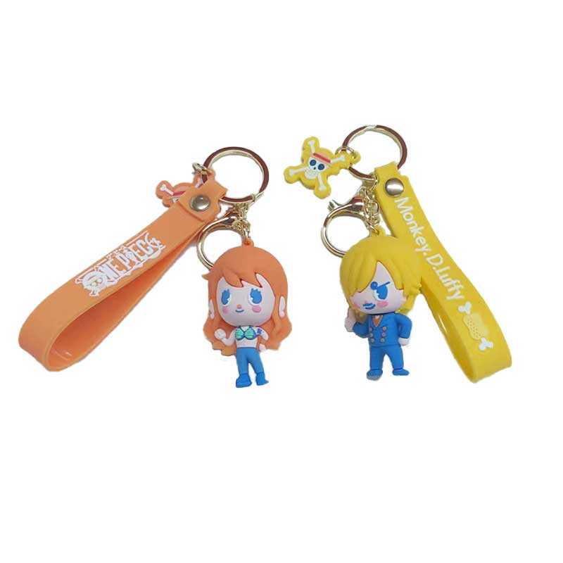 الجملة المخصصة 3D PVC Cute -keychain