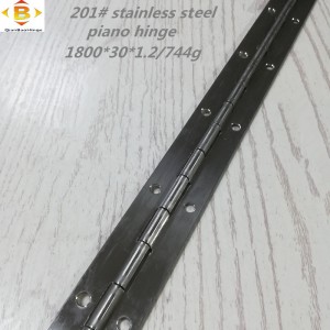 الحجم القياسي طويل المفصلات 201#72 \'\'*1.2 بيانو الفولاذ المقاوم للصدأ مفصلات الوزراء المستمر البيانو مفصلات البيانو