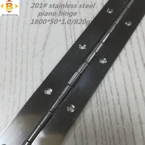 الحجم القياسي طويل المفصلات 201#72 \'\'*2 بيانو الفولاذ المقاوم للصدأ مفصلات الوزراء المستمر البيانو مفصلات البيانو