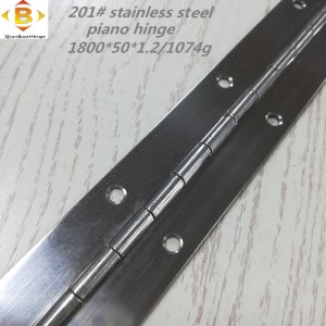 الحجم القياسي طويل المفصلات 201#72 \'\'*2 بيانو الفولاذ المقاوم للصدأ مفصلات الوزراء المستمر البيانو مفصلات البيانو