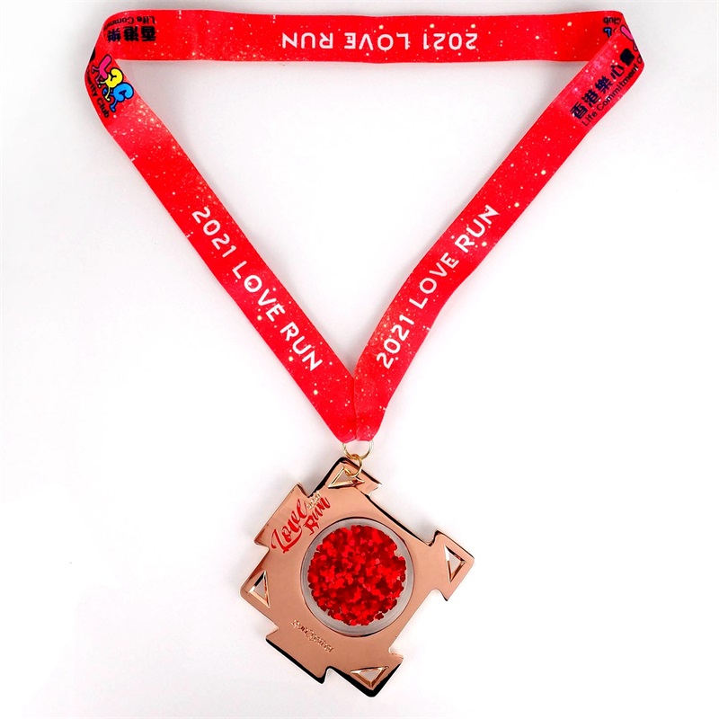 الميداليات المعدنية المصبوبة بالتصميم الحصري مع ميداليات بلاستيكية شريط PVC