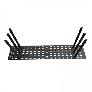 قوس عائم من الفولاذ ذو الجودة العائمة للمسحوق الأسود مع قضيب دعم قابل للإزالة