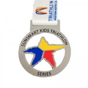 Die Cast Medals Gold Metal Award 3D Triathlon Medal Medal
